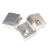 Servicio de Mecanizado CNC Personalizado de Alta Calidad en Fábrica China, Bloque de Aluminio/Repuestos para Maquinaria con Acabado Anodizado