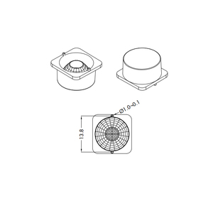 Fabriek Geleverde Led Optische <span class=keywords><strong>Lens</strong></span> 60 Graden Met Pc Materiaal Pak Voor 5050led - Product Image 2