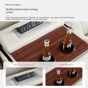 Cabine de cinéma électrique intelligente murale de première <span class=keywords><strong>classe</strong></span>, multifonctionnelle, trois places, en mousse, pour petit home cinéma - Product Image 2