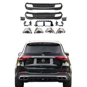 Diffusore posteriore originale per <span class=keywords><strong>Mercedes</strong></span> Benz classe <span class=keywords><strong>GLE</strong></span> GLE450 GLE350 W167 V167 aggiornamento GLE63 AMG tubo di scarico labbro posteriore - Product Image 1