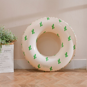 Tanyozhe Cactus Swimming Ring For Children Thickened Anti Rollover Float With Pattern Design - Product Image 2