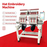 Machine à broder multi-aiguilles à 2 têtes durable pour la fabrication en série de patchs et de badges