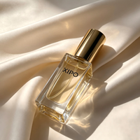 Flacon de parfum en verre carré vide de luxe personnalisé de 30 ml avec impression sur écran, emballage élégant