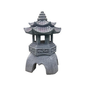 Lanterne de jardin solaire transfrontalière en résine, style japonais et chinois, avec LED blanc chaud, pour pelouse et décoration <span class=keywords><strong>zen</strong></span> - Product Image 5