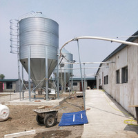 Silo à grains de grande capacité BOOST BST, réservoir sous pression, stockage efficace des aliments, machine d'aération pour l'élevage avicole, 4.23-52.21m, 15-20, galvanisé