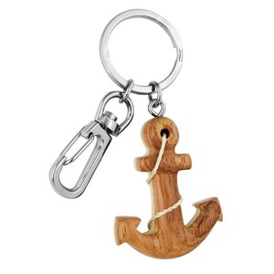 Portachiavi in Legno a Forma di Ancora Senza Scatola - Product Image 1