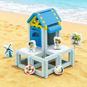 Juguetes de bloques de construcción de <span class=keywords><strong>casa</strong></span> DIY para niños, rompecabezas de cabina de <span class=keywords><strong>arquitecto</strong></span>, imaginación espacial, juguetes educativos familiares para niños y niñas - Product Image 2