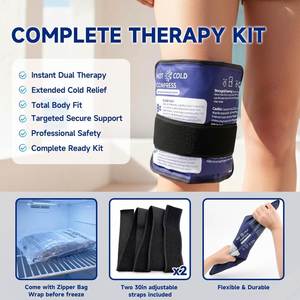 Bolsas de Gel Prácticas para Frío y Calor, Compresas Elásticas Suaves Reutilizables para Lesiones, Alivio del Dolor, Hinchazón y Moretones - Product Image 3