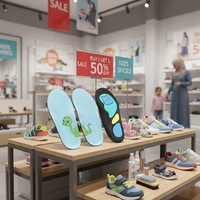 Soldes Exceptionnelles 99Insoles : Semelles Intérieures de Performance pour Enfants, Motifs Aléatoires, 3-6 Ans, Semelles Athlétiques pour Enfants