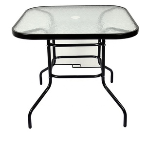 Ensemble de table ronde de haute qualité en verre trempé pour l'extérieur, le jardin, la cour, la maison, les loisirs - Product Image 5