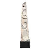 Venta caliente Grabado gratuito Eagle Rock Crystal Eagle Trophy Award
