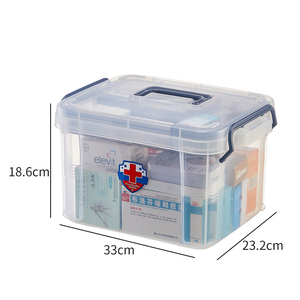 Caja de almacenamiento de plástico con tapa caja de medicina caja de almacenamiento de medicina multicapa de plástico kits médicos - Product Image 6