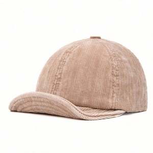 Casquette de baseball vintage japonaise à bord souple en velours côtelé délavé pour hommes et femmes, style urbain et tendance, idéale pour le skate en extérieur en automne - Product Image 1