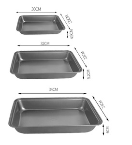 Đen không dính lớp phủ Carbon thép nướng đặt Baking Pan bánh nướng MOD - Product Image 6