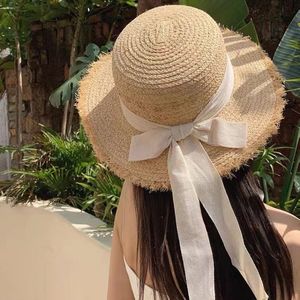 <span class=keywords><strong>Chapeau</strong></span> <span class=keywords><strong>de</strong></span> soleil japonais pour femme à bord brut, style bob à large bord, en <span class=keywords><strong>paille</strong></span>, avec ruban, idéal pour la plage, les vacances <span class=keywords><strong>d</strong></span>'été et les voyages - Product Image 3