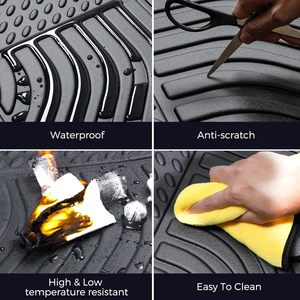 Tapis de voiture en TPE sans odeur, sans danger pour les bébés, imperméables toutes saisons, faciles à nettoyer en une seule fois. - Product Image 6