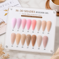 Gel durcisseur Builder Gel, sans HEMA, sans TPO, auto-nivelant, à faible ou sans chauffage, pour extensions UV, vente en gros pour ongles, Poly Gel