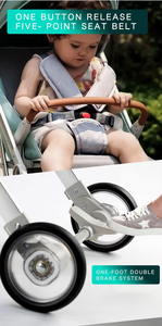 छोटे आकार के साथ माँ और बच्चे के लिए आसान सवारी ट्रॉली आसान यात्रा ट्रॉली - Product Image 4