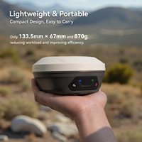 Récepteur GNSS RTK E1 Lite, ensemble base et mobile, 1408 canaux, indice IP68, température de fonctionnement de -30 à 65°C, pour levés topographiques