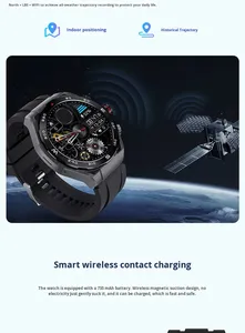 สมาร์ทวอทช์ขนาด 1.43 นิ้ว พร้อมซิมการ์ด กล้องคู่ ระบบ SOS GPS WIFI ติดตามการออกกำลังกายและการนอนหลับ รับสายโทรศัพท์ ควบคุมระยะไกล รองรับ Android และ <span class=keywords><strong>IOS</strong></span> - Product Image 6