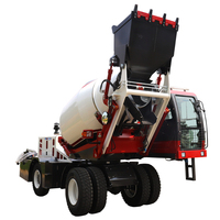 Bétonnière autochargeante robuste adaptée aux chantiers de construction et de bétonnage