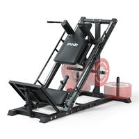 Machine à presser les jambes et à faire des squats SNODE, double fonction, à charge de plaques, entraînement des parties inférieures du corps, équipement de musculation, salle de sport commerciale ou à domicile