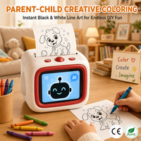 Imprimante thermique portable à commande vocale IA pour images, dessins d'enfants, coloriages, notes d'étude – Imprimante robotique intelligente IA sans encre à commande vocale