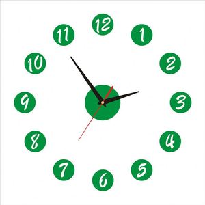 Horloge numérique moderne en acrylique DIY, autocollante, horloge murale 3D, horloge silencieuse à quartz pour la décoration de la maison, du salon et de la chambre - Product Image 6