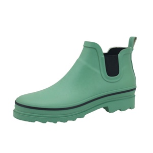YL3571 Bottes <span class=keywords><strong>de</strong></span> <span class=keywords><strong>pluie</strong></span> Chelsea légères et imperméables en caoutchouc pour femmes, vente en gros - Product Image 5