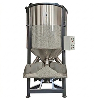 Mélangeur à vis automatique en acier inoxydable, conception verticale, capacité 1000 kg, moteur à induction 380 V, haute efficacité énergétique pour le mélange alimentaire