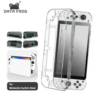Coque de protection transparente DATA FROG pour console Nintendo Switch OLED, étui de protection pour PC pour Switch OLED
