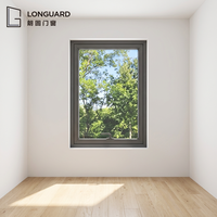 Ventana de Aluminio Moderna y Económica con Vidrio Templado de Doble Acristalamiento, Aislamiento Térmico y Herrajes de Acero Inoxidable