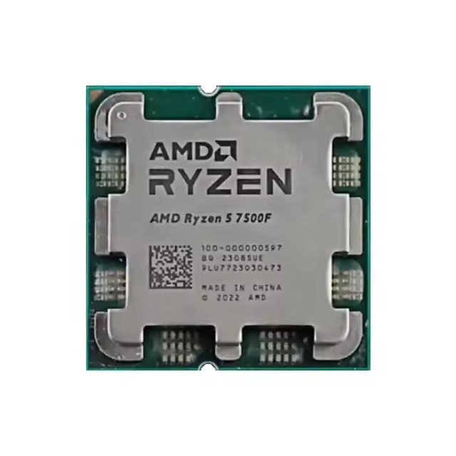 AMD Ryzen 5 7500F R5 7500F 6-Core 12-Thread CPU Processor 5NM L3=32M 100-000000597 Socket AM5 Cpu for Desktop Computer