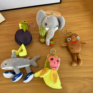 Petit porte-clés en <span class=keywords><strong>peluche</strong></span> Brainrot <span class=keywords><strong>Meme</strong></span> Tung Tung Tung Sahur en <span class=keywords><strong>peluche</strong></span> Juguete jouet italien Tralero Tralala en <span class=keywords><strong>peluche</strong></span> - Product Image 1
