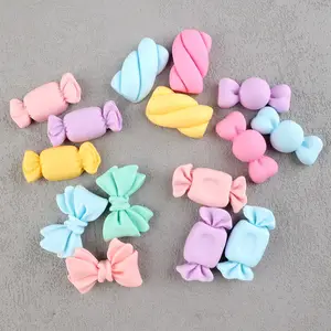 Hot Sales Resin Candy Marshmallows Resin Pendants Food Resin Charms For Decoration