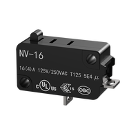 NNC 1NC 1NO Série NV-16 Micro-interrupteur avec variété de leviers et bornes de contact IEC IP40