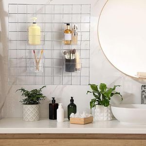 Panier <span class=keywords><strong>mural</strong></span> en acrylique transparent pour <span class=keywords><strong>rangement</strong></span> et présentation murale - Product Image 3