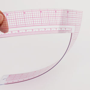 Miucous-<span class=keywords><strong>Regla</strong></span> de costura de plástico, <span class=keywords><strong>regla</strong></span> de plantilla de dibujo a medida, ropa, retales, 2 uds. - Product Image 4