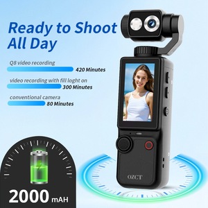 กล้องพกพาคุณภาพสูง Q8 ความละเอียด 5MP แบตเตอรี่ 2000mAh หน้าจอ 1.9 นิ้ว พร้อมไฟเสริม หมุนได้ 180 องศา เหมาะสำหรับการเดินทางกลางแจ้ง - Product Image 2