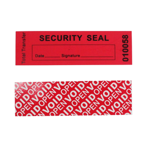 TamperSeals Group 100 Uds. Pegatinas Void Personalizadas de PVC Anti-falsificación con Adhesivo Fuerte para Manualidades con Velas - Product Image 1