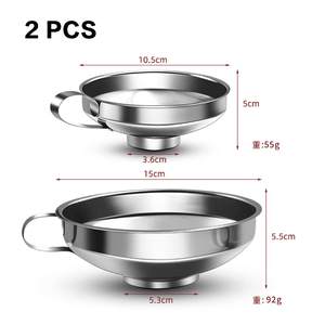 Embudo de Acero Inoxidable para Frascos Grandes y Pequeños, Anchos y Regulares, para Envasado de Aceite, Uso en la Cocina - Product Image 6
