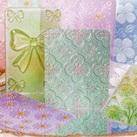 Papier Vellum Personnalisé pour Mémos, 16 Feuilles, Série Liuhua, 80*100mm, Papier Décoratif pour Journal DIY et Scrapbooking