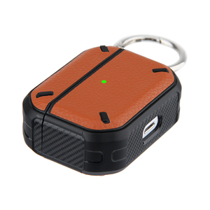 Funda de cuero al por mayor <span class=keywords><strong>2021</strong></span> PU funda de lujo funda protectora de auriculares con llavero para Airpod Pro fundas para Airpod 3 <span class=keywords><strong>2</strong></span> 1 - Product Image 4