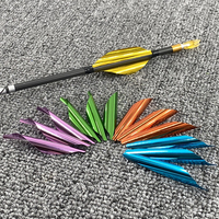 Nouvelle conception Aile de rotation spirale pour tir à l'arc de 1,69/1,89 pouces avec ruban adhésif, accessoires de flèches pour la chasse et le tir à l'arc DIY