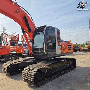 Excavadora de cadenas Hitachi ZX210 usada, 21 toneladas, cucharón de 1m³, marca original japonesa, excavadora grande para construcción, pocas horas, buen estado. - Product Image 4