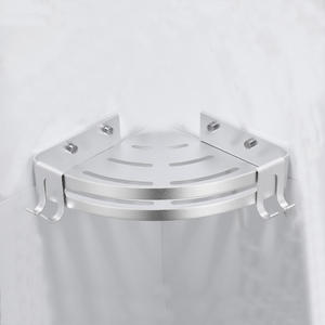 Étagère d'angle de douche murale autocollante moderne avec crochet, pour salle de bain, usage commercial et hôtelier, vente en gros - Product Image 6