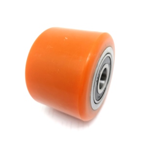 Roue de charge en PU 82x60mm avec roulement à billes 6204 2RS <span class=keywords><strong>C3</strong></span> | Rouleau de charge en polyuréthane pour transpalette électrique et <span class=keywords><strong>chariot</strong></span> élévateur - Product Image 2