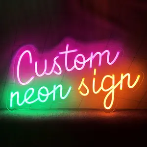 Change Light Colors Decoration Of Houses Custom Led Neon Signs For Wall Decoration