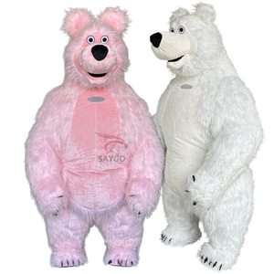 <span class=keywords><strong>Alquiler</strong></span> de Disfraz de Oso Inflable Realista para Adultos, para Fiestas y Eventos de Mardi Gras - Product Image 2