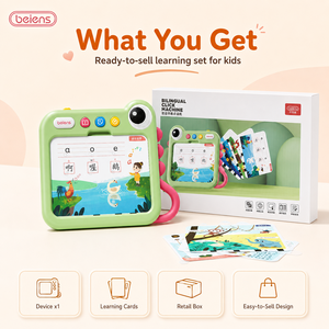 <span class=keywords><strong>Libro</strong></span> <span class=keywords><strong>de</strong></span> aprendizaje bilingüe para educación temprana ZJ60 <span class=keywords><strong>de</strong></span> beiens, listo para enviar, máquina <span class=keywords><strong>de</strong></span> lectura parlante, juguete electrónico en mandarín e inglés - Product Image 1